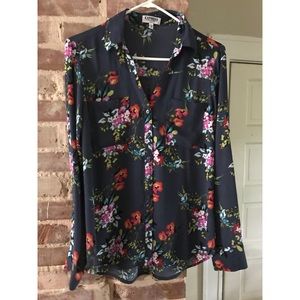 Express Slim Fit Portofino Convertible Shirt